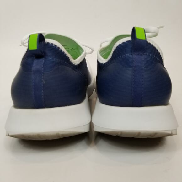 Oofos Men's OOmg Sport Low Shoes US 12 / EU 45 White Navy Recovery 09012023-14 - Picture 4 of 9